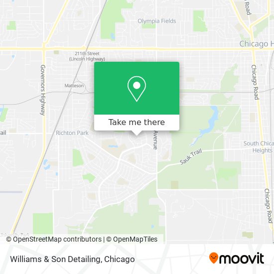 Williams & Son Detailing map