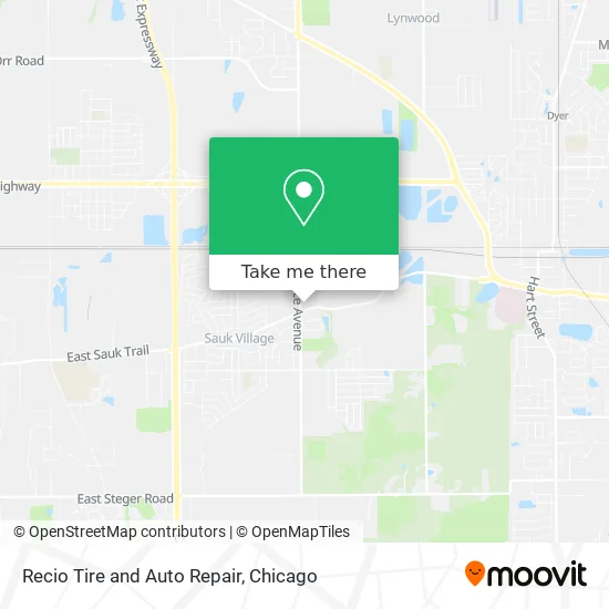 Recio Tire and Auto Repair map