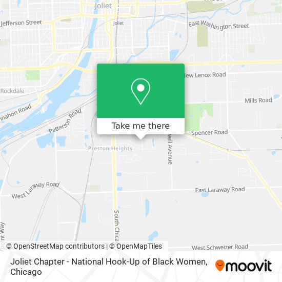 Joliet Chapter - National Hook-Up of Black Women map