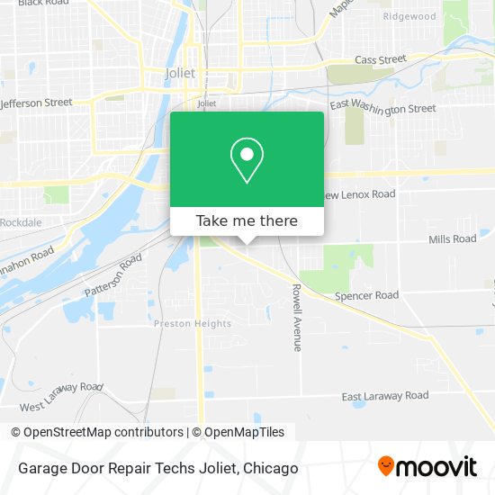 Mapa de Garage Door Repair Techs Joliet