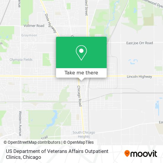 Mapa de US Department of Veterans Affairs Outpatient Clinics