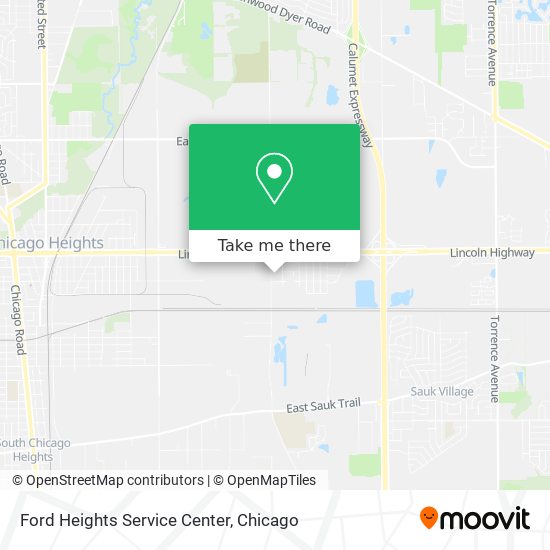 Mapa de Ford Heights Service Center