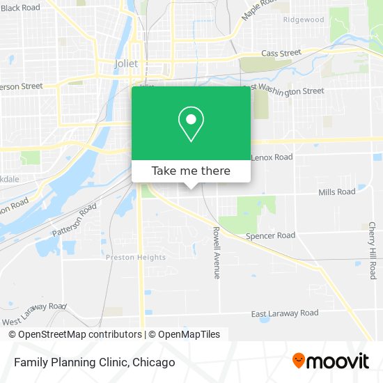 Family Planning Clinic map