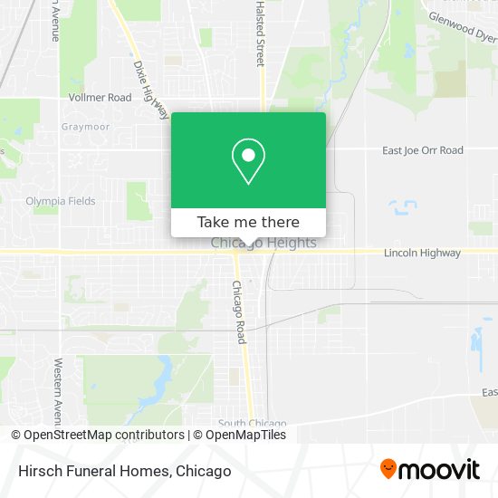 Hirsch Funeral Homes map