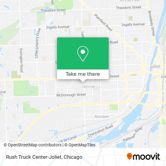 Rush Truck Center-Joliet map