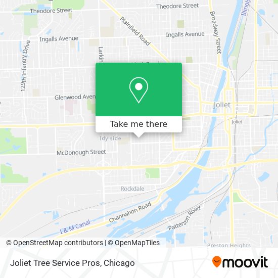 Mapa de Joliet Tree Service Pros