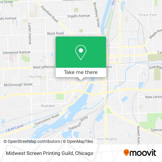 Midwest Screen Printing Guild map