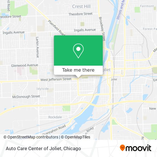 Mapa de Auto Care Center of Joliet