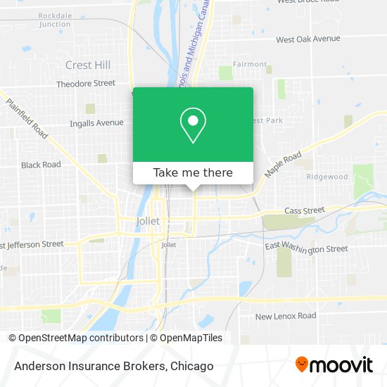 Anderson Insurance Brokers map