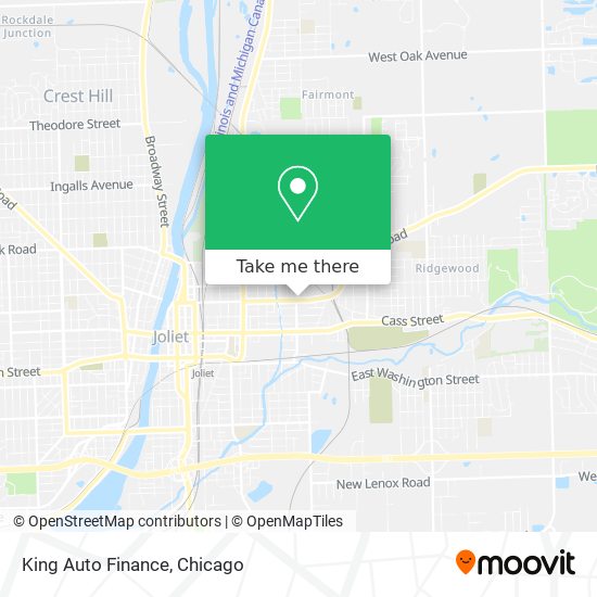 King Auto Finance map