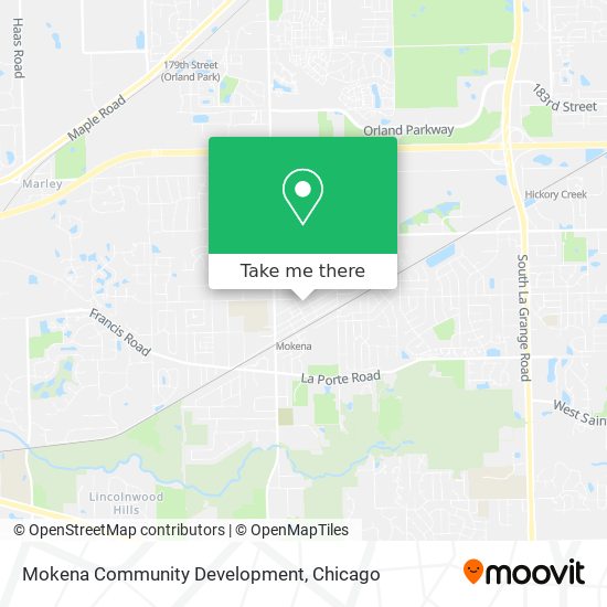 Mokena Community Development map