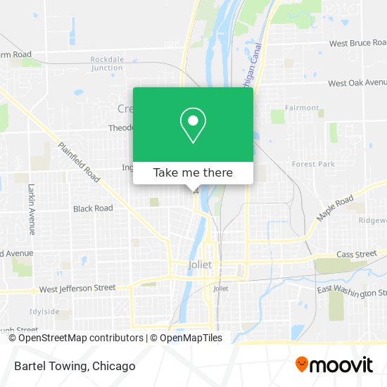 Bartel Towing map