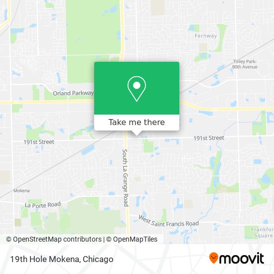 Mapa de 19th Hole Mokena
