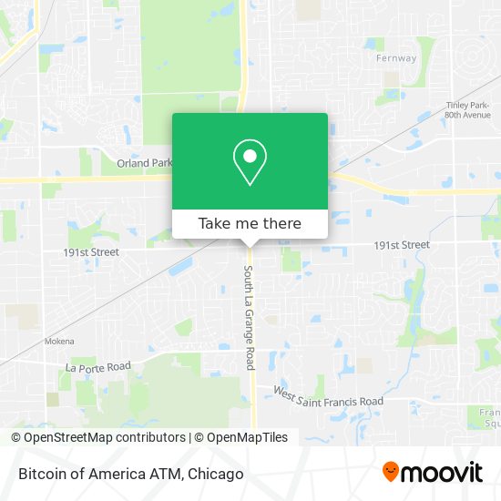 Bitcoin of America ATM map