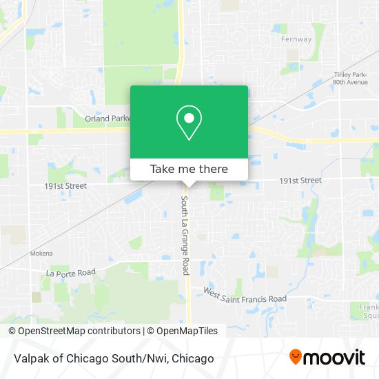 Mapa de Valpak of Chicago South/Nwi