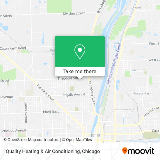 Quality Heating & Air Conditioning map