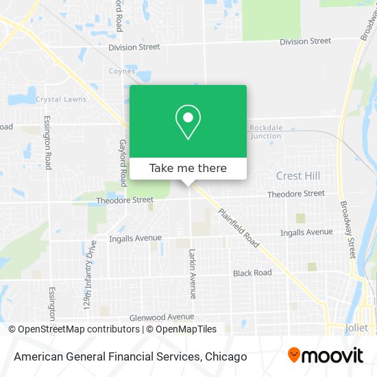 American General Financial Services map