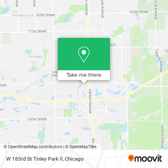 W 183rd St Tinley Park Il map