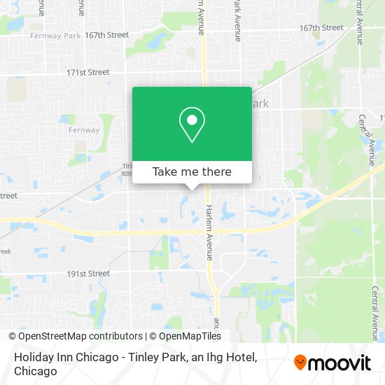 Holiday Inn Chicago - Tinley Park, an Ihg Hotel map