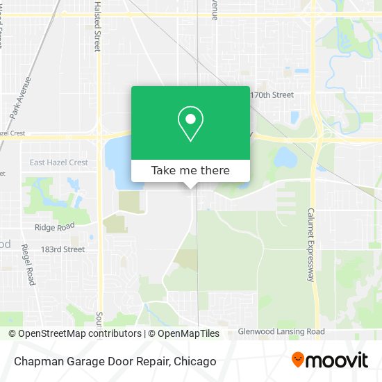 Mapa de Chapman Garage Door Repair