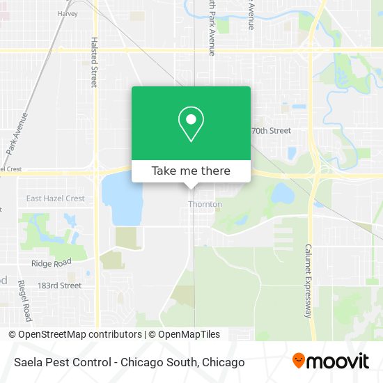 Mapa de Saela Pest Control - Chicago South