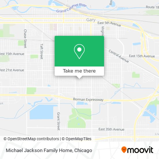 Mapa de Michael Jackson Family Home