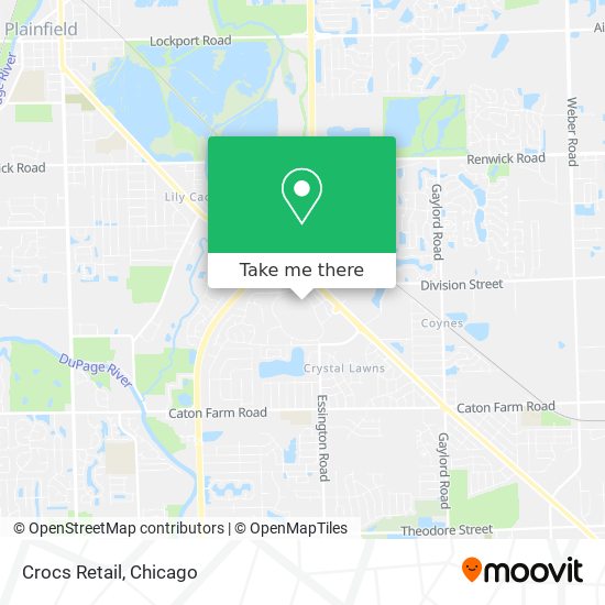 Crocs Retail map