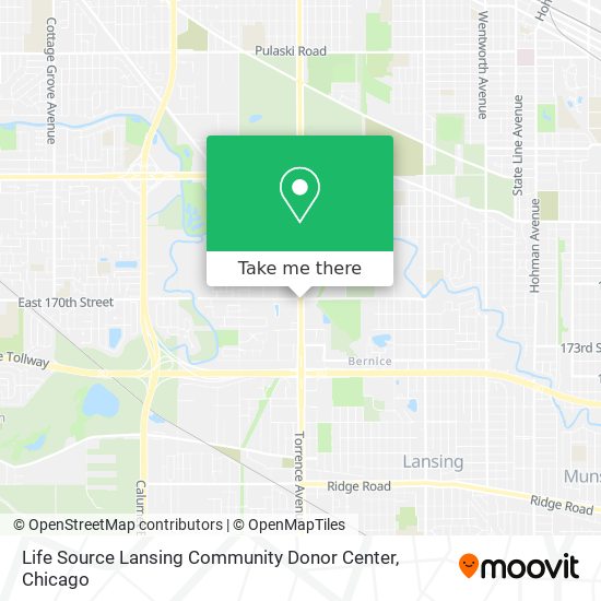 Life Source Lansing Community Donor Center map