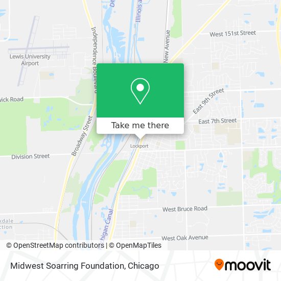 Mapa de Midwest Soarring Foundation