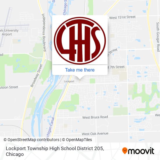 Mapa de Lockport Township High School District 205