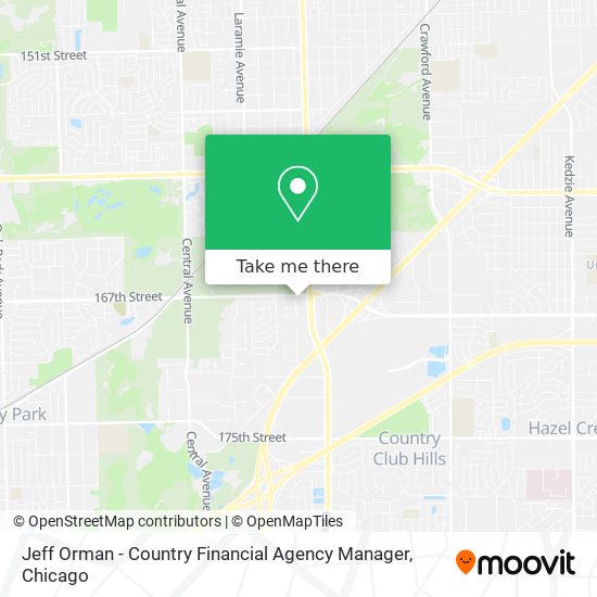 Jeff Orman - Country Financial Agency Manager map