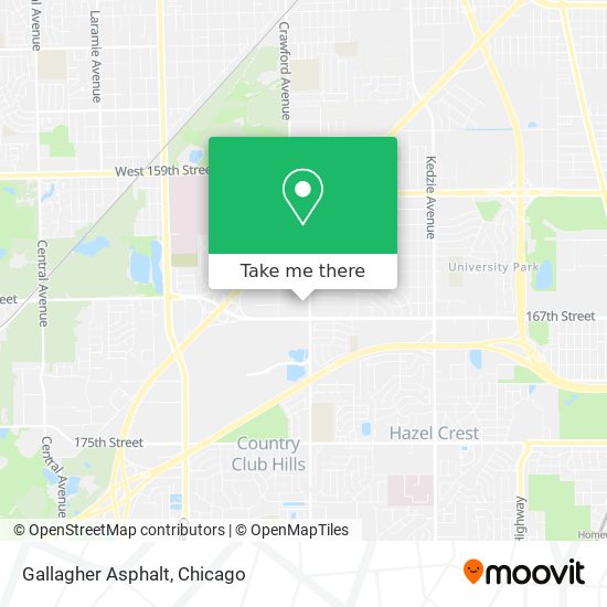 Gallagher Asphalt map