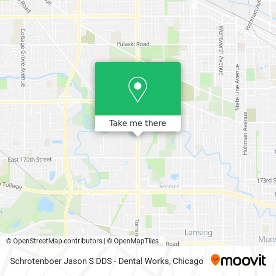 Schrotenboer Jason S DDS - Dental Works map