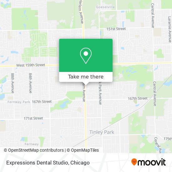 Expressions Dental Studio map