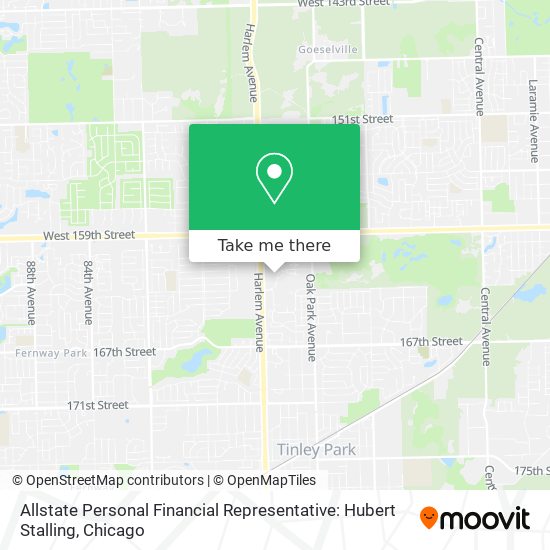 Allstate Personal Financial Representative: Hubert Stalling map