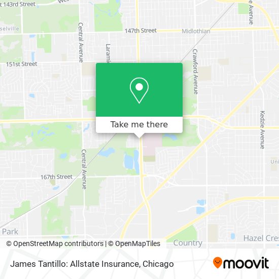 Mapa de James Tantillo: Allstate Insurance