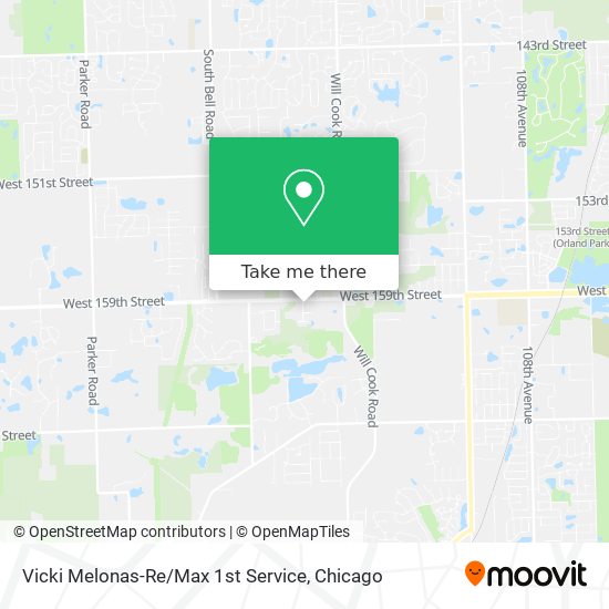 Vicki Melonas-Re / Max 1st Service map