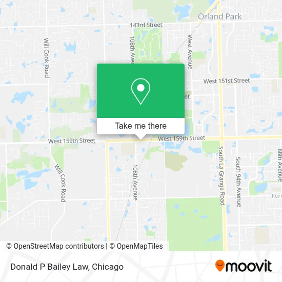 Donald P Bailey Law map