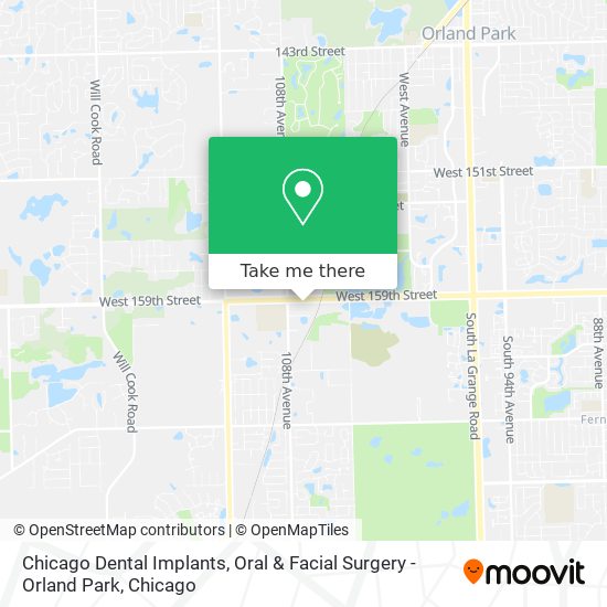 Chicago Dental Implants, Oral & Facial Surgery - Orland Park map