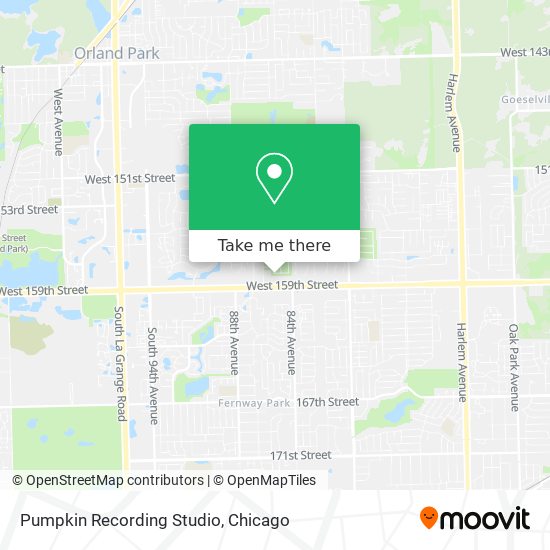 Pumpkin Recording Studio map