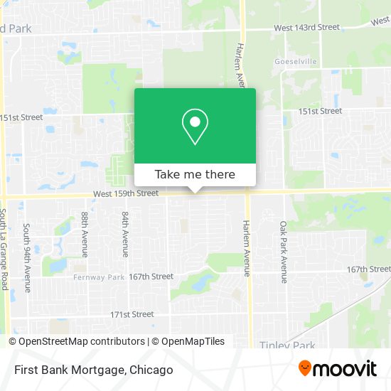 First Bank Mortgage map