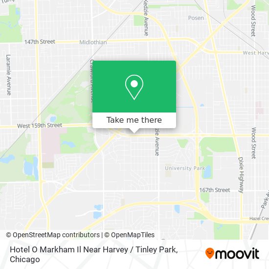 Hotel O Markham Il Near Harvey / Tinley Park map