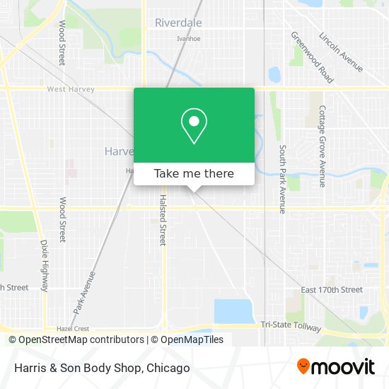 Harris & Son Body Shop map