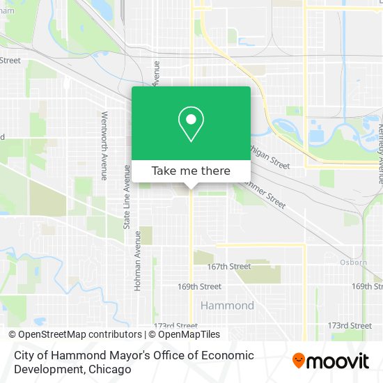 Mapa de City of Hammond Mayor's Office of Economic Development