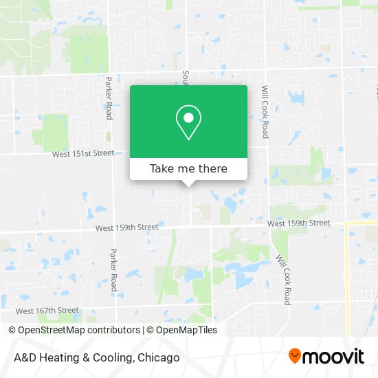 A&D Heating & Cooling map