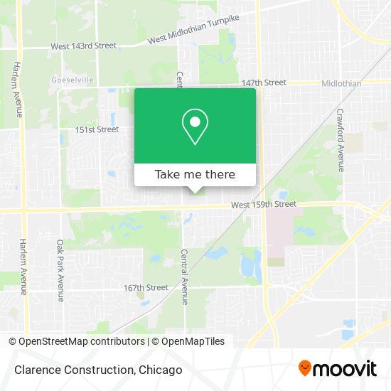 Clarence Construction map