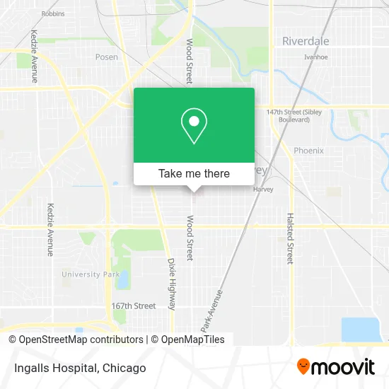 Ingalls Hospital map