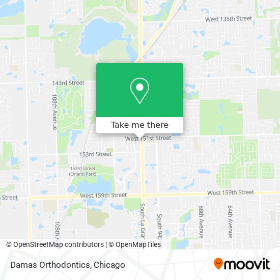 Damas Orthodontics map