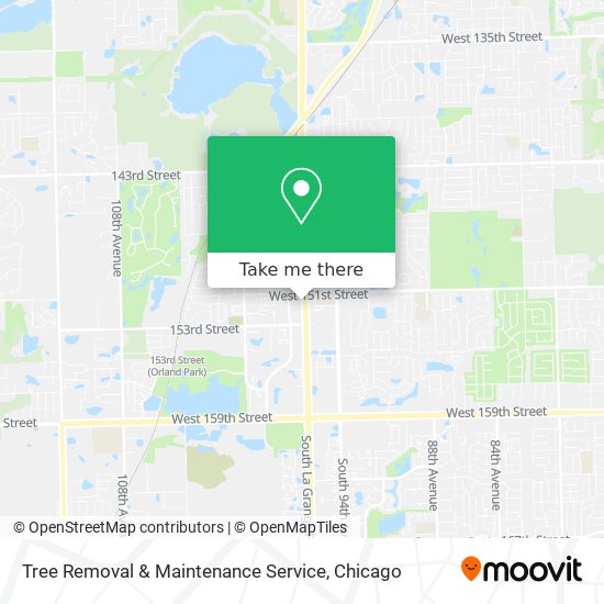 Mapa de Tree Removal & Maintenance Service