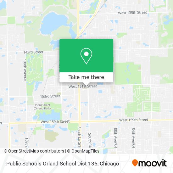 Mapa de Public Schools Orland School Dist 135